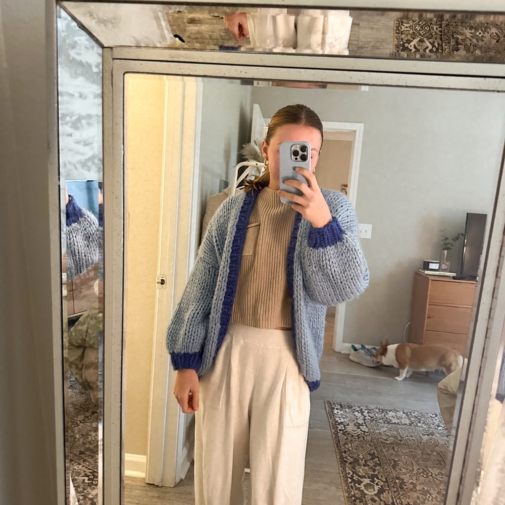 Princess Polly Chunky Blue Cardigan